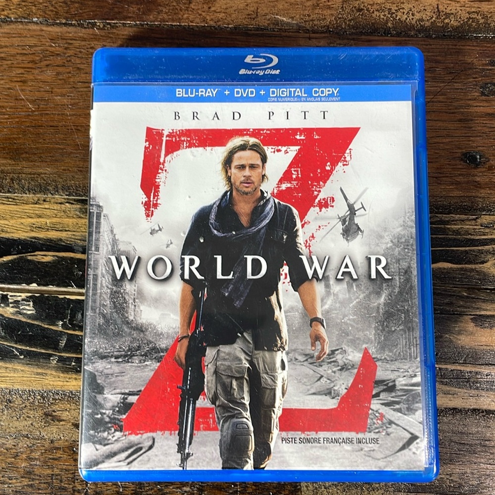 World War Z DVD Blue Ray